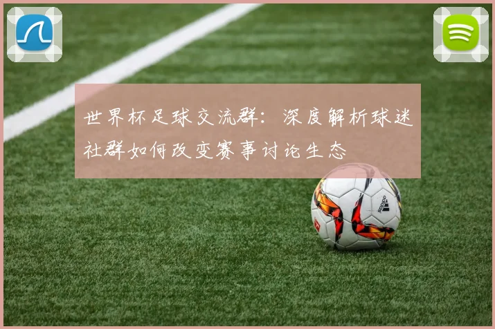 世界杯足球交流群：深度解析球迷社群如何改变赛事讨论生态