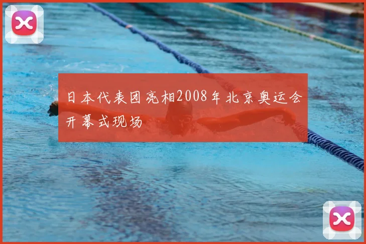 日本代表团亮相2008年北京奥运会开幕式现场